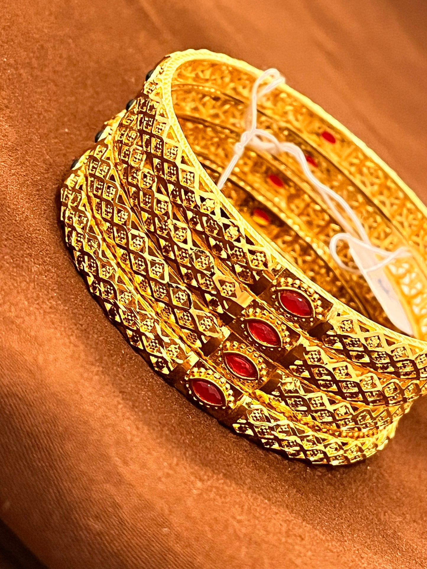 Amazing Gold Plated Designer Bangles Set Comes As 2 In A Set