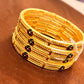 Alluring Gold Plated Designer Bangles Set