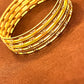 Amazing Gold Plated White Stone Designer Bangles Set