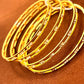 Amazing Gold Plated White Stone Designer Bangles Set