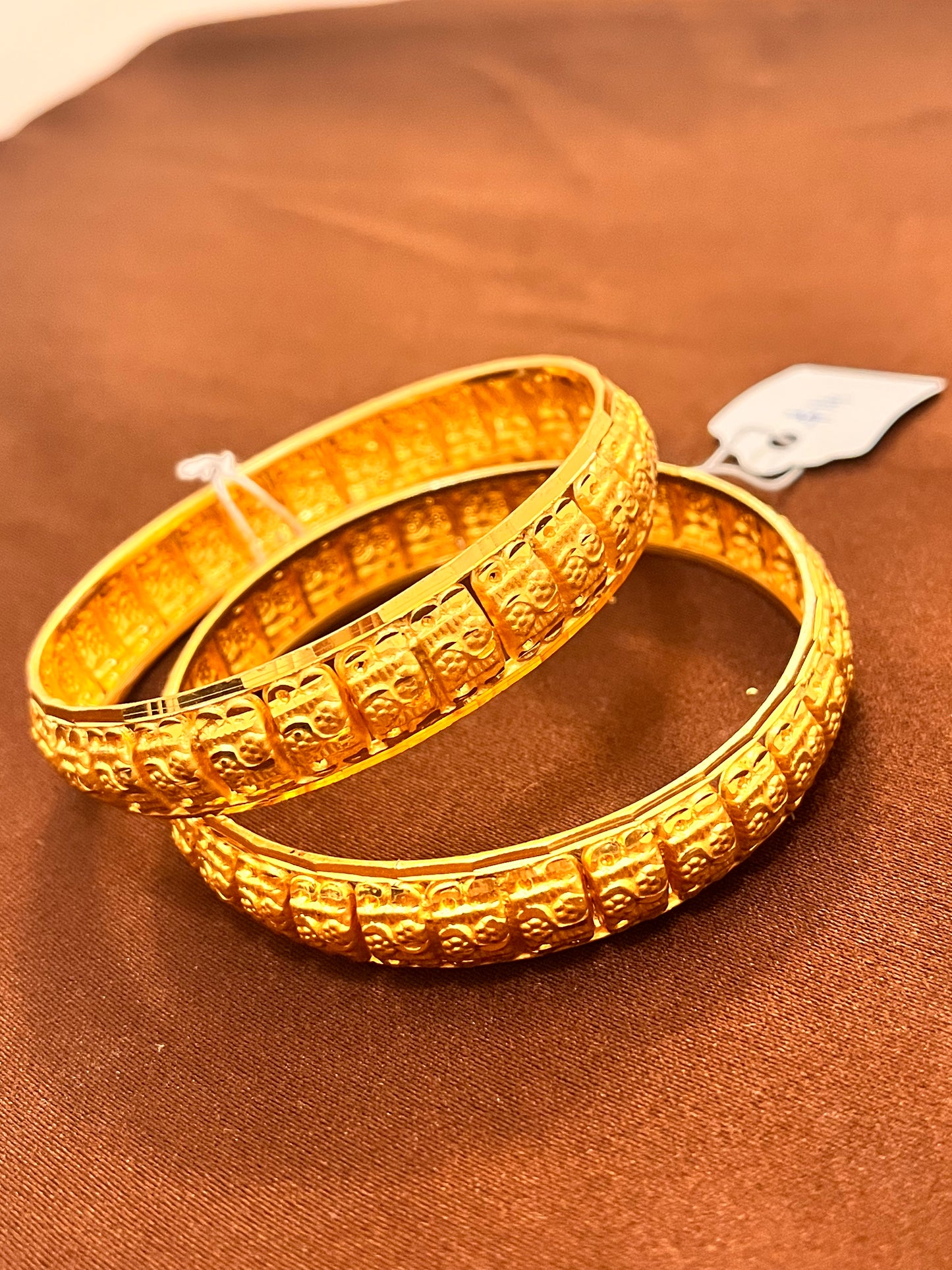 Adorable Gold Plated Designer Bangles Set