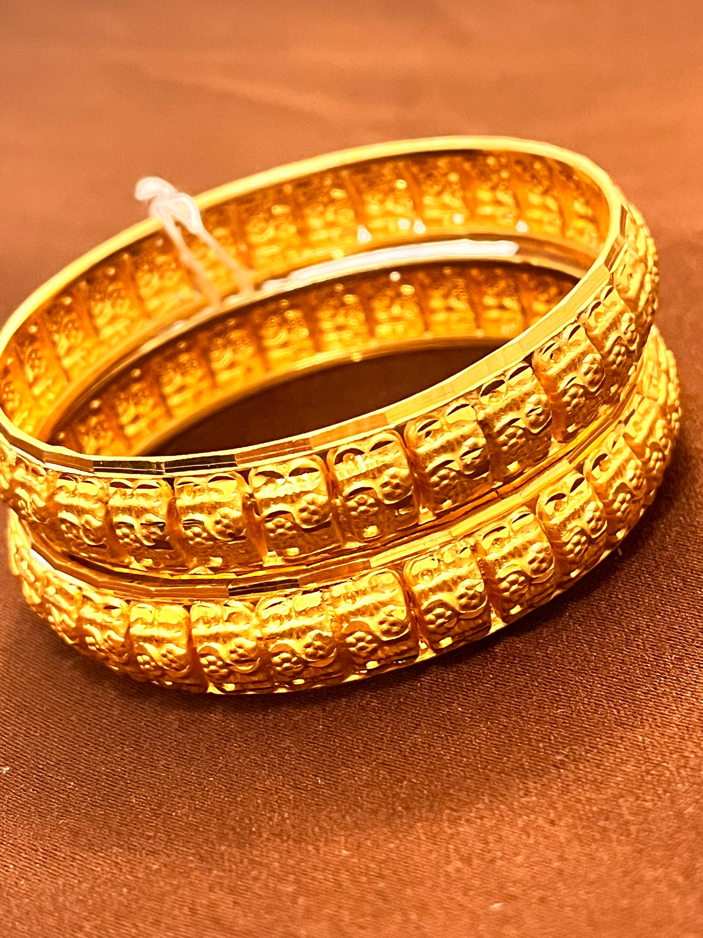 Adorable Gold Plated Designer Bangles Set