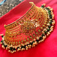 Green Gold Plated Bridal Choker Necklace With Earrings Set Near Me