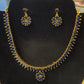 Awesome Gold Plated Necklace with Blue Stones For Women