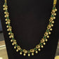 Gold Plated Green Stoned And White Beaded Long Chain Near Me