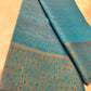 Teal Color Art Silk Saree