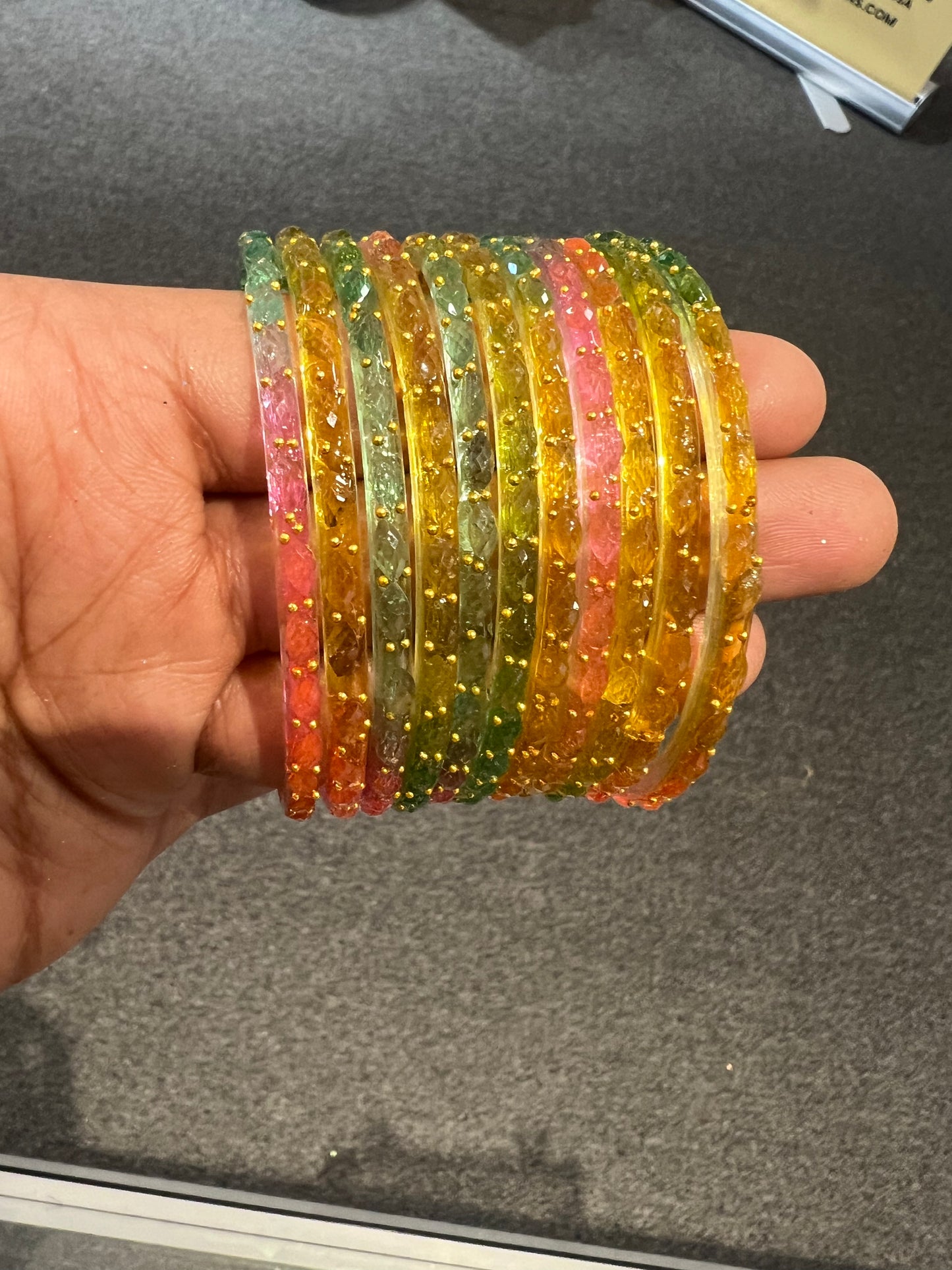 Attractive Multicolor Glass Bangles For Women