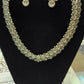 Elegant Antique Design Silver Oxidized Necklace And Earring Set