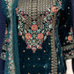 Stunning Dark Green Color Velvet With Embroidery Salwar Suits With Dupatta For Women