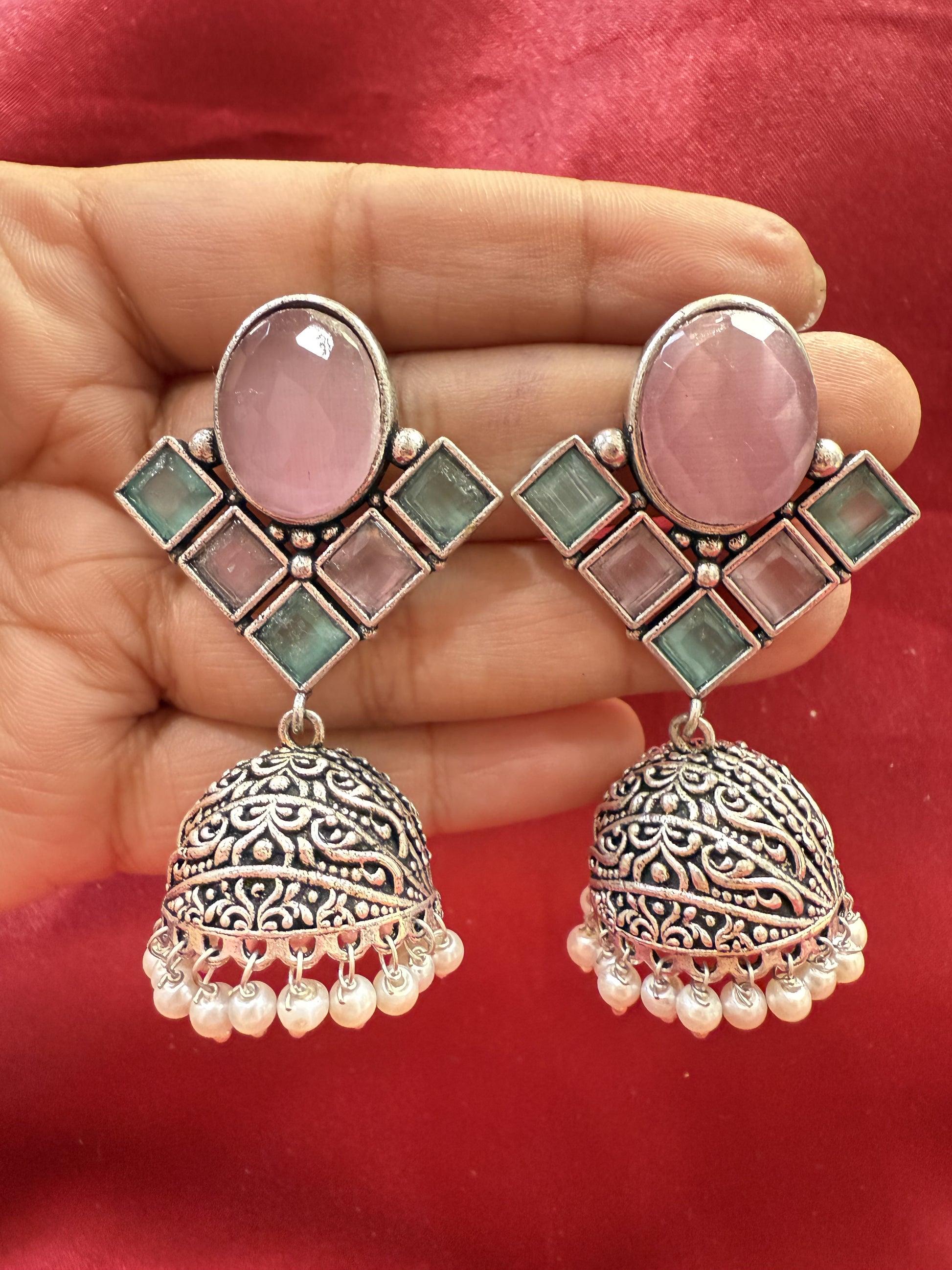  Jhumka  Designer Oxidized Earrings For Women In USA