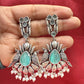Elegant Bird Design Oxidized With Beads Earrings In USA