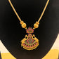 Gold Plated Pink and Green Stoned Necklace Near Me