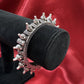 Beautiful Oxidized Silver Ethnic Open Bridal Kada Cuff Bracelet