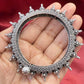 Silver Ethnic Open Bridal Kada Cuff Bracelet In USA