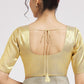 Fabulous Golden-Yellow color dupion silk designer blouse for women