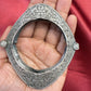 Elegant Tribal Oxidized Silver Ethnic Open Oval Design Kada Cuff Bracelet