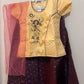 Raw Silk Lehenga Set For Kids In Prescott