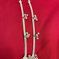 925 Silver Fancy Stylish Anklet - 5Inches