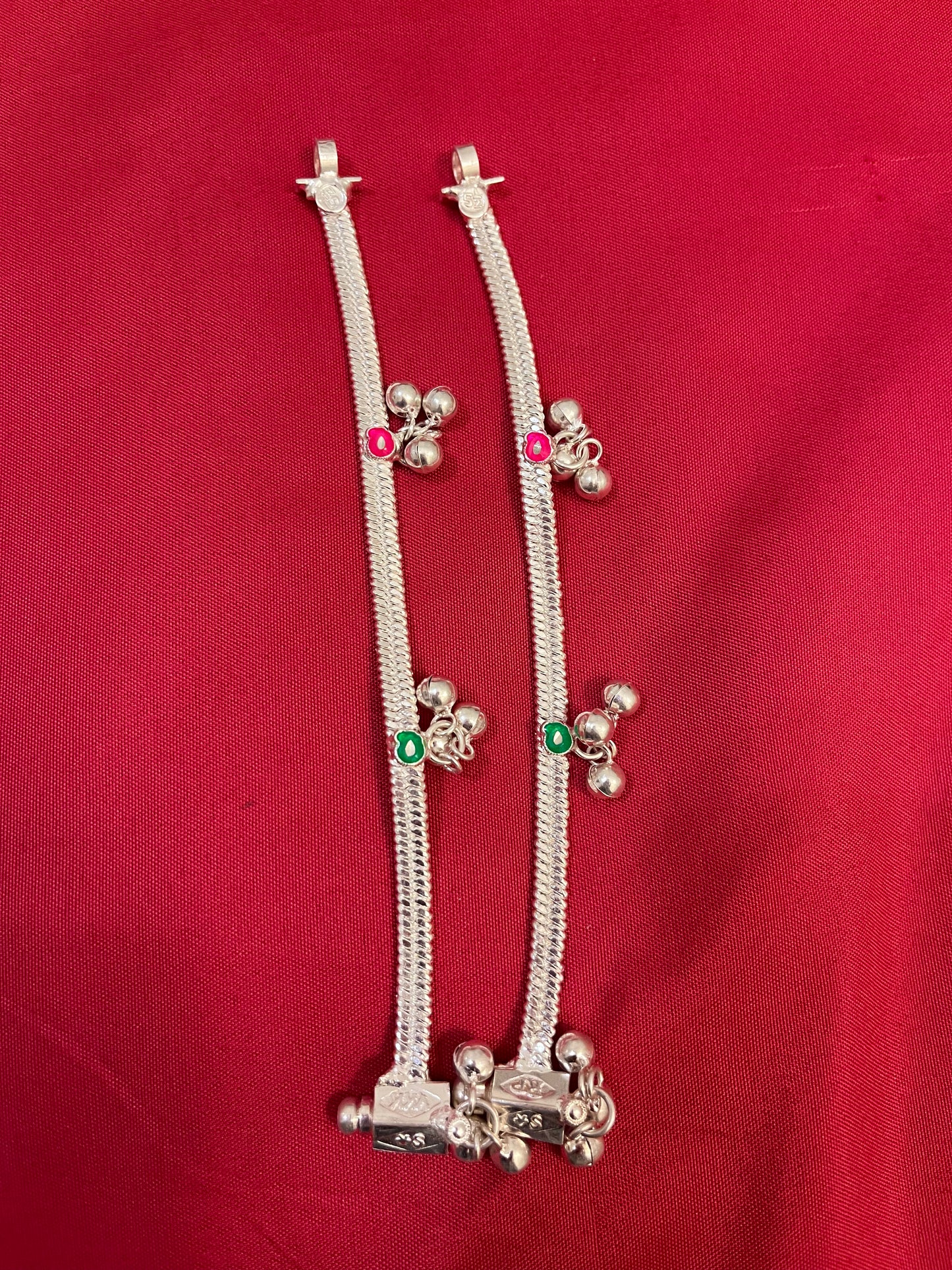 925 Silver Fancy Stylish Anklet - 5Inches