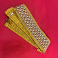 Fabulous Gold Colored Saree Belt With Stones and White Beads