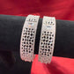 Gorgeous White Color Design American Diamond Bangle Set