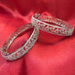 Fascinating Fascinating White Color Design American Diamond Bangle Set