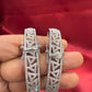 Fascinating Fascinating White Color Design American Diamond Bangle Set