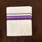 Beautiful Violet Color Mens Cotton Shirt With Border Dhoti
