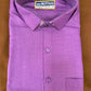 Beautiful Violet Color Mens Cotton Shirt With Border Dhoti