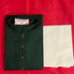 Appealing Green Color Men's Kurta With Pajama Pant
