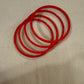 Traditional Plain Red Color Glass Bangles For Women Near Me