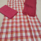 Pink And White Color Checkered Kurti Set Near Me