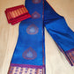 Gorgeous Blue Soft Silk Saree Included Pink Blouse With Gold Jari Flower Motif Pattern In Peovia