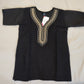Attractive Black Color Short Top With Embroidery Work
