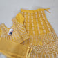 Delightful Honey Yellow Lehenga Set For Kids