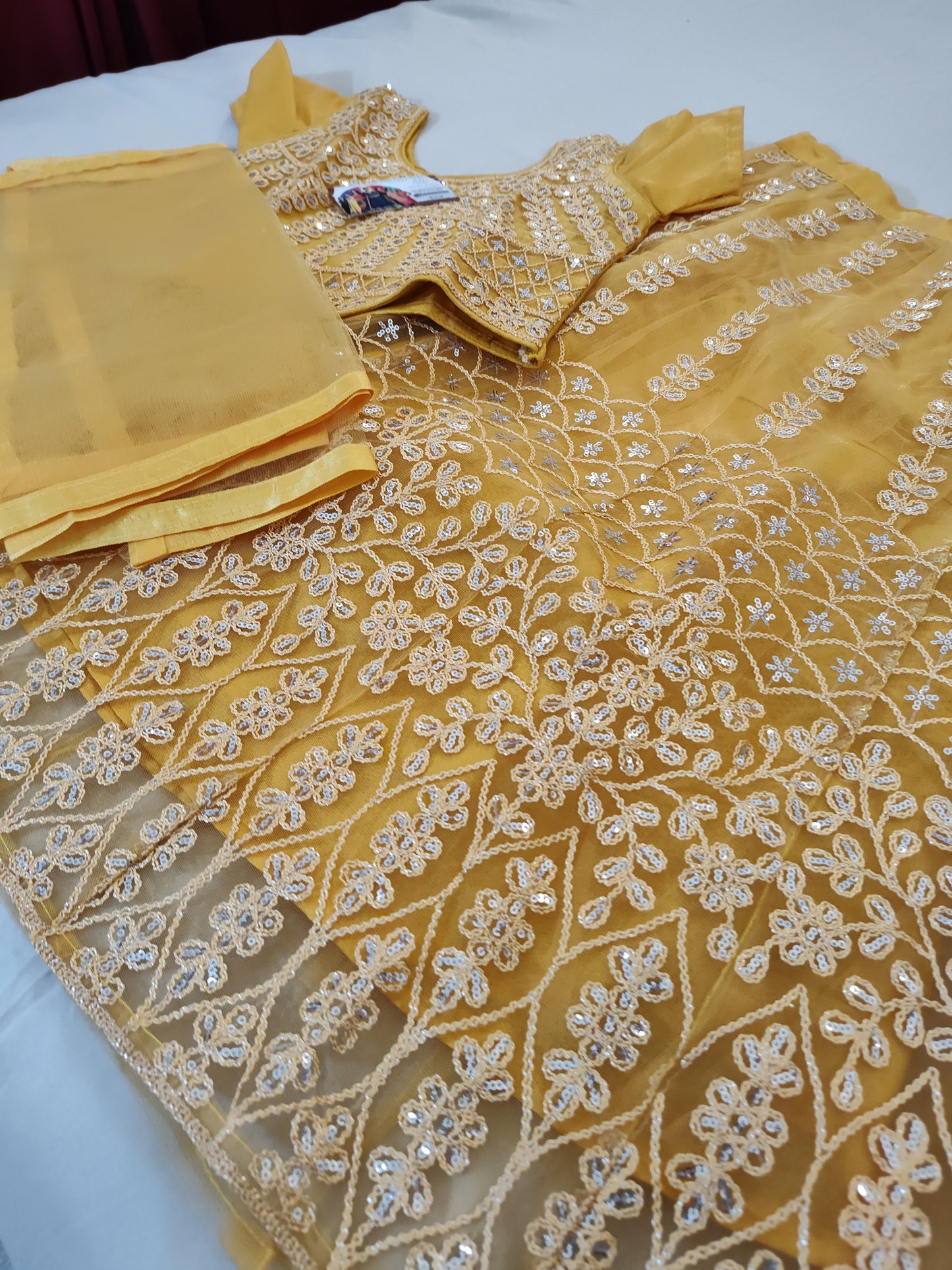 Delightful Honey Yellow Lehenga Set Near Me