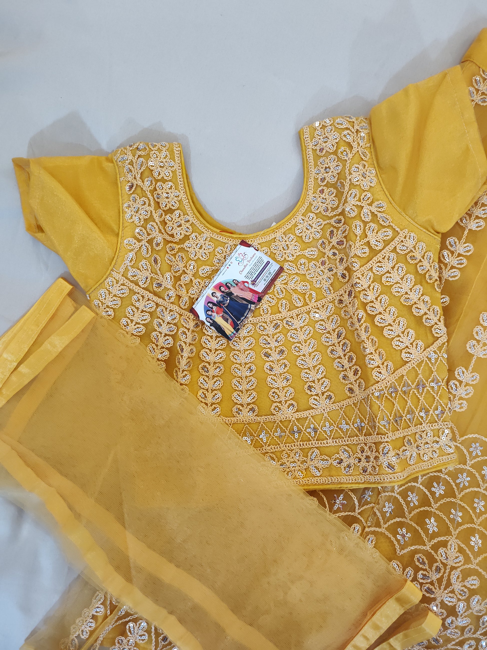 Attractive Honey Yellow Lehenga Set Near Me