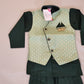 Traditional Boys Green Silk Cotton Kurta Pajama Pant In USA
