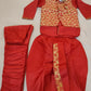 Trendy Boys Red Color Silk Cotton Kurta Pajama Pant And Dhoti Style Pant