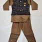 Gorgeous Brown Color Boys Silk Cotton Kurta Pajama Pant And Blue Dhoti Style Pant Near Me