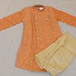 Gorgeous Orange Color Designer Silk Kurta With Pajama Set