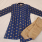 Gorgeous Blue Color Designer Silk Kurta With Pajama Set For Kids