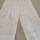Appealing Plain Cotton White Palazzo Pants For Women In USA