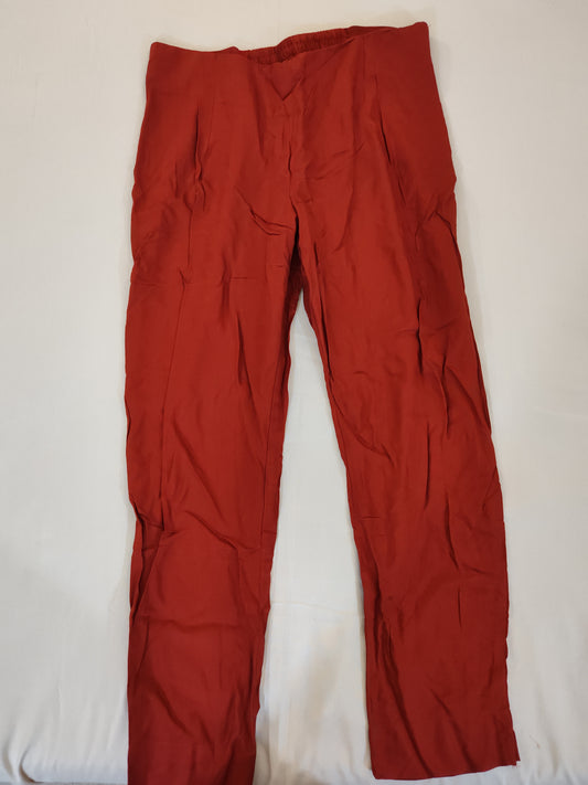 Charming Red Color Plain Palazzo Pants For Women