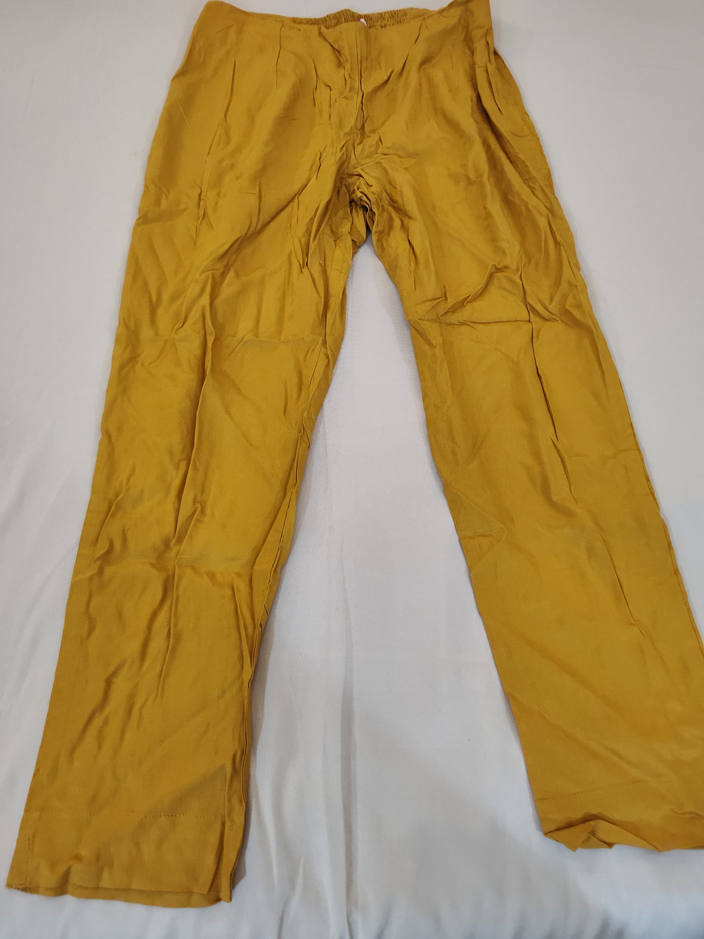 Charming Yellow Color Plain Palazzo Pants For Women In USA