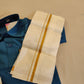 Beautiful Blue Color Shirt With Dhoti For Kids In USA