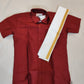 Fabulous Maroon Color Dhoti Sets With Angavastra For Kids