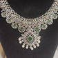 Beautiful Bridal Necklace Set With Emerald Color Stones In USA