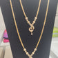 Dazzling Gold Plated Peacock Design Necklace And Long Chain 