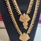 Appealing Gold Plated White Stoned Fancy Necklace Set